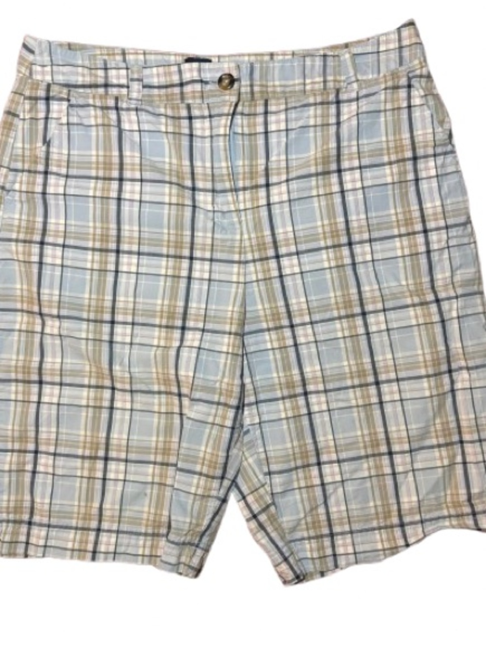 Women’s Light Blue Plaid Shorts Size 18